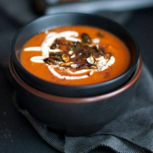 Tomato soup with cinnamon