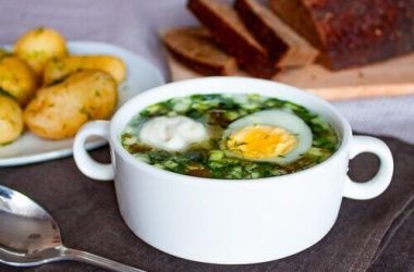 Šalta rūgštynių sriuba receptas