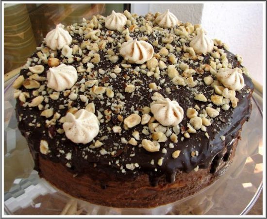 Šokoladinis tortas su morengu receptas