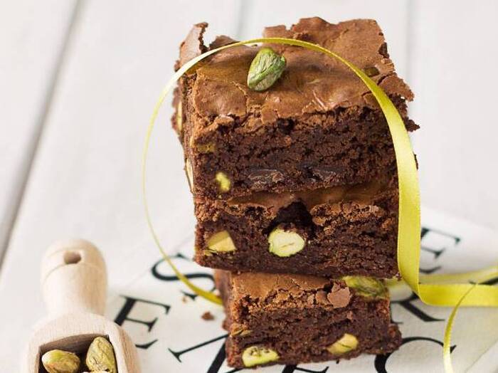 Brownies su pistacijomis receptas