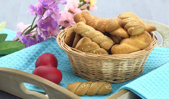 Velykinių sausainių su sezamo sėklomis receptas