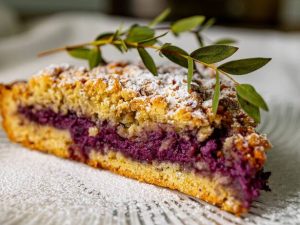 Trupininio pyrago su mėlynių uogiene receptas